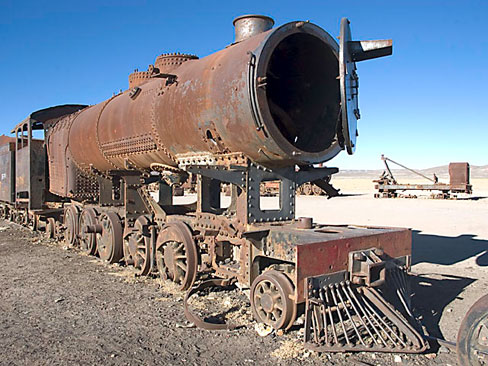 Rostende Lokomotive